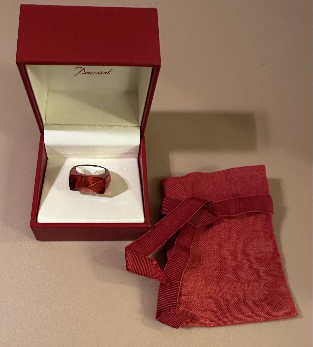 Baccarat Anelli: Baccarat Ring, Glas, rot, Grösse 51 – Nuovo (secondo la descrizione) da Oberwil BL venduto da orsay 6