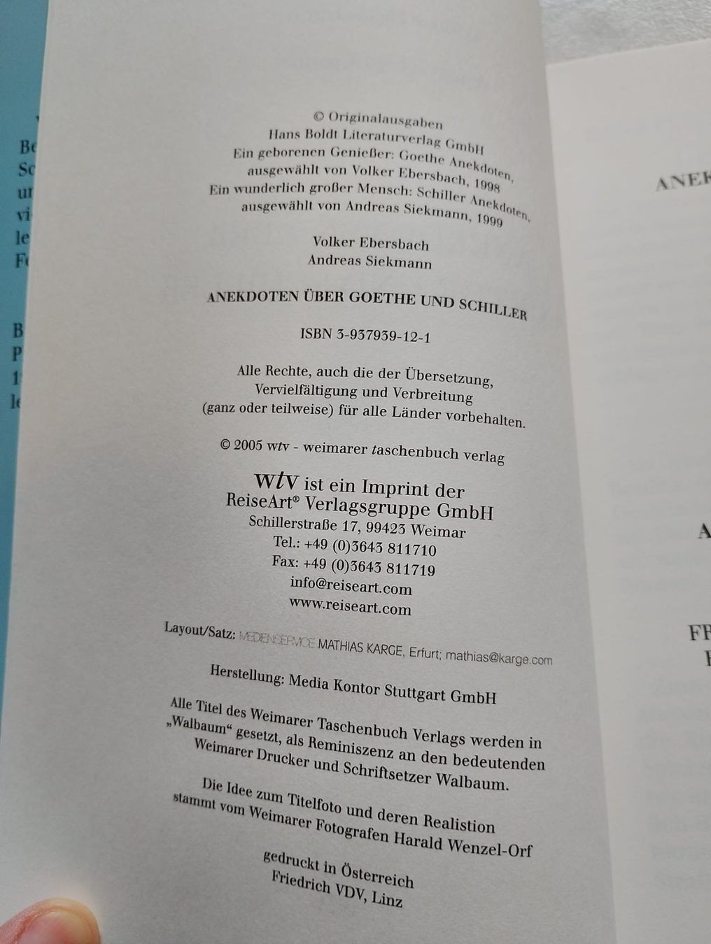 Libri: Anekdoten über Goethe und Schiller – Usato da Ehrendingen venduto da 2Guagua2 2