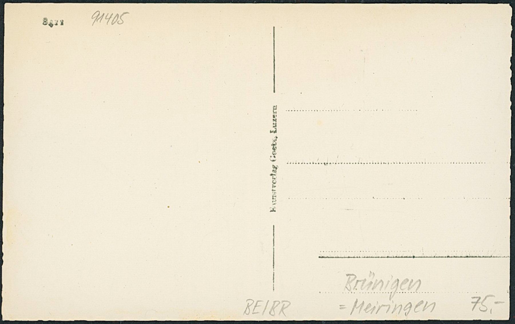 Cartoline postali: BE Brünigen - Meiringen – Nuovo (secondo la descrizione) da Schindellegi venduto da masutka7 1