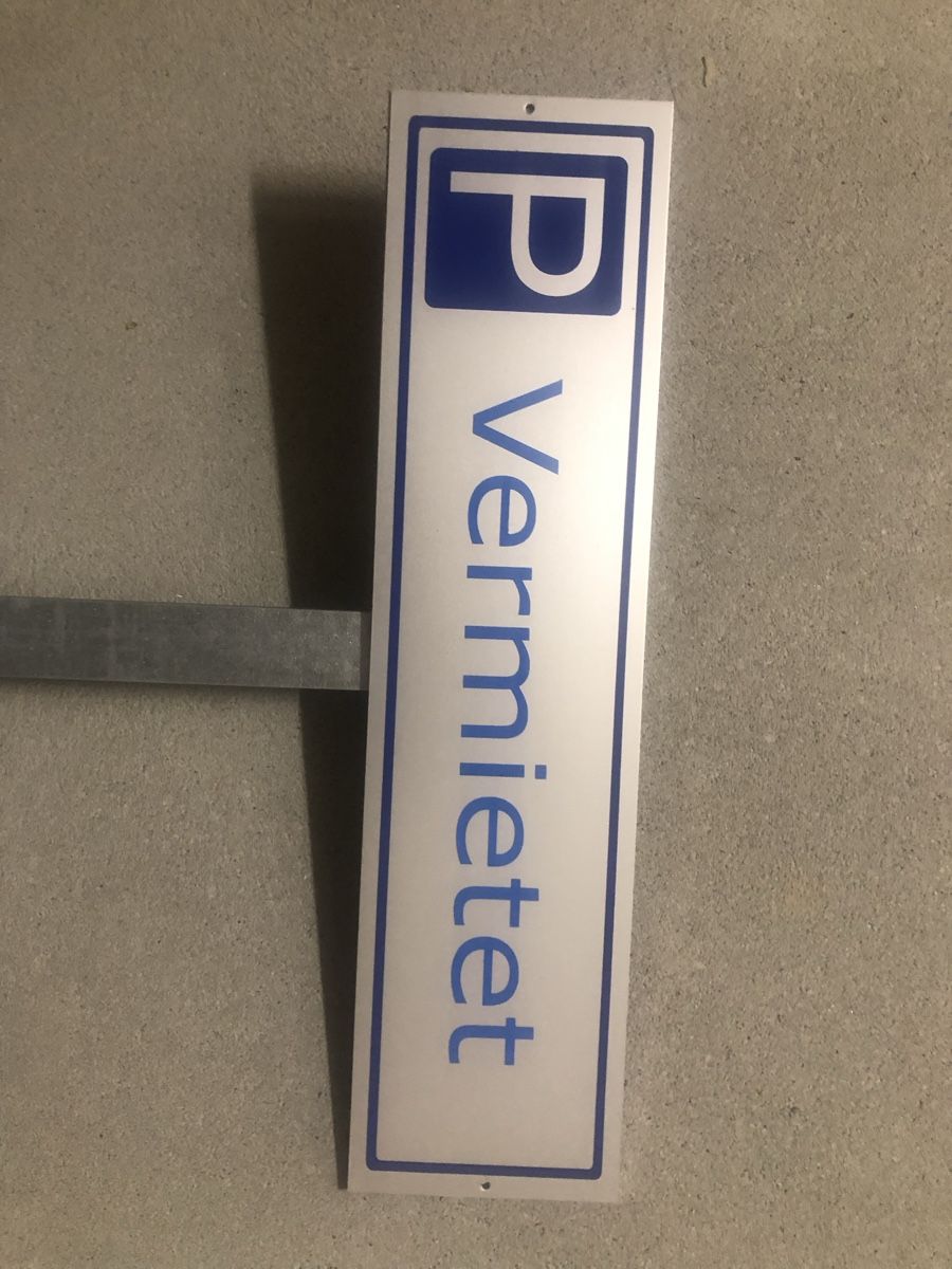 Ecriteaux: Parkplatz Schild Vermietet – Neuf (Voir description) à Solothurn par Lycosidae 1