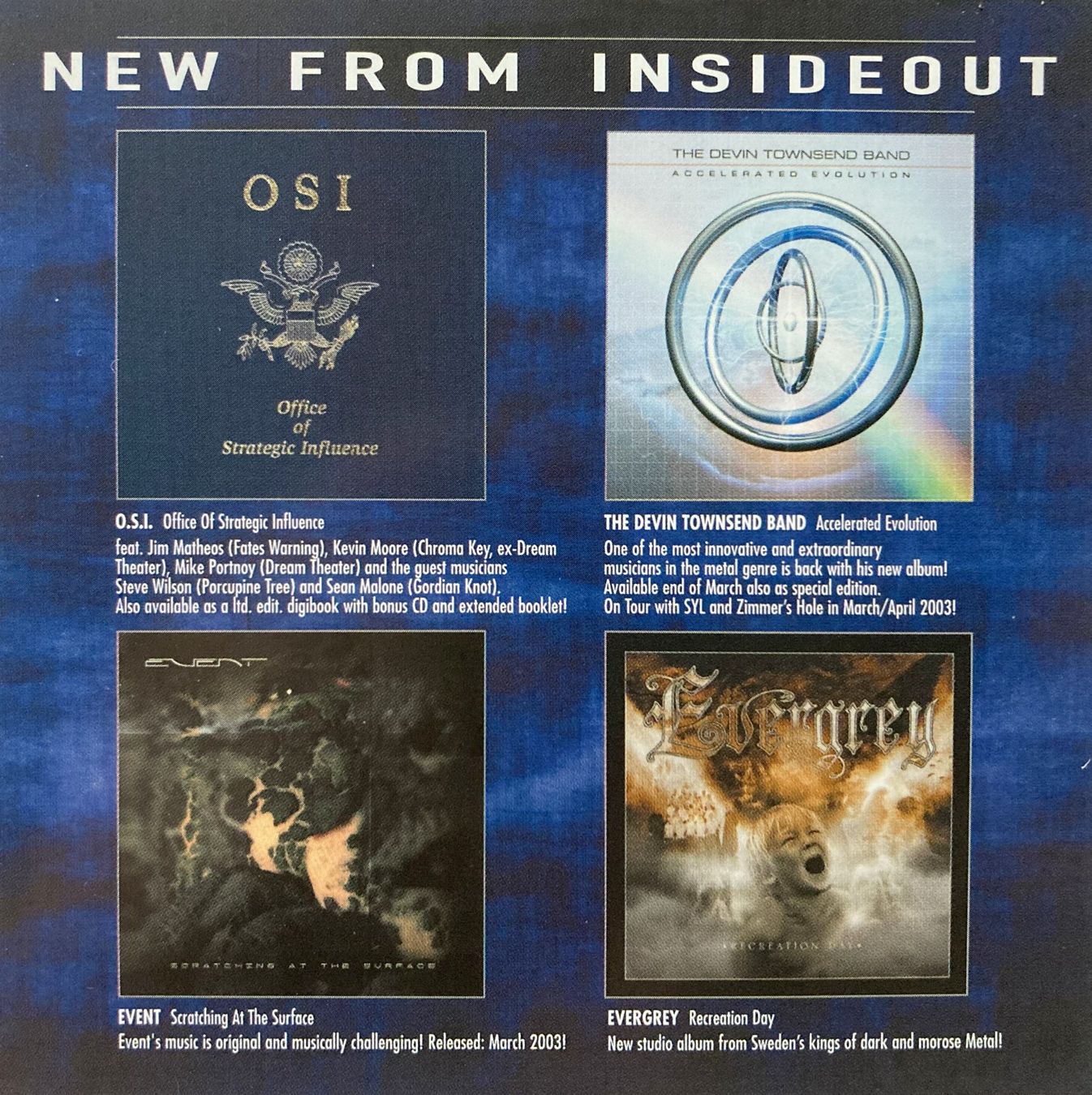 CD: THE DEVIN TOWNSEND BAND - ACCELERATED EVOLUTION – Usato da Bottens venduto da hotter-than-hell 5