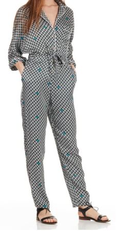 Combi-pantalon Maje imprimé fleuri femme taille 34