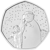 UK - 50 Pence - The Snowman 2021 UNC Coin Card