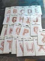 22 Folien Ballons rosa Abc Alphabet Neu