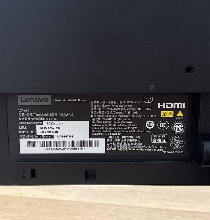 Monitor: Lenovo Bildschirm – Usato da Basadingen venduto da ETOlias 1