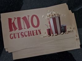 Kinogutscheine zum selber ausfüllen, 20 Stück