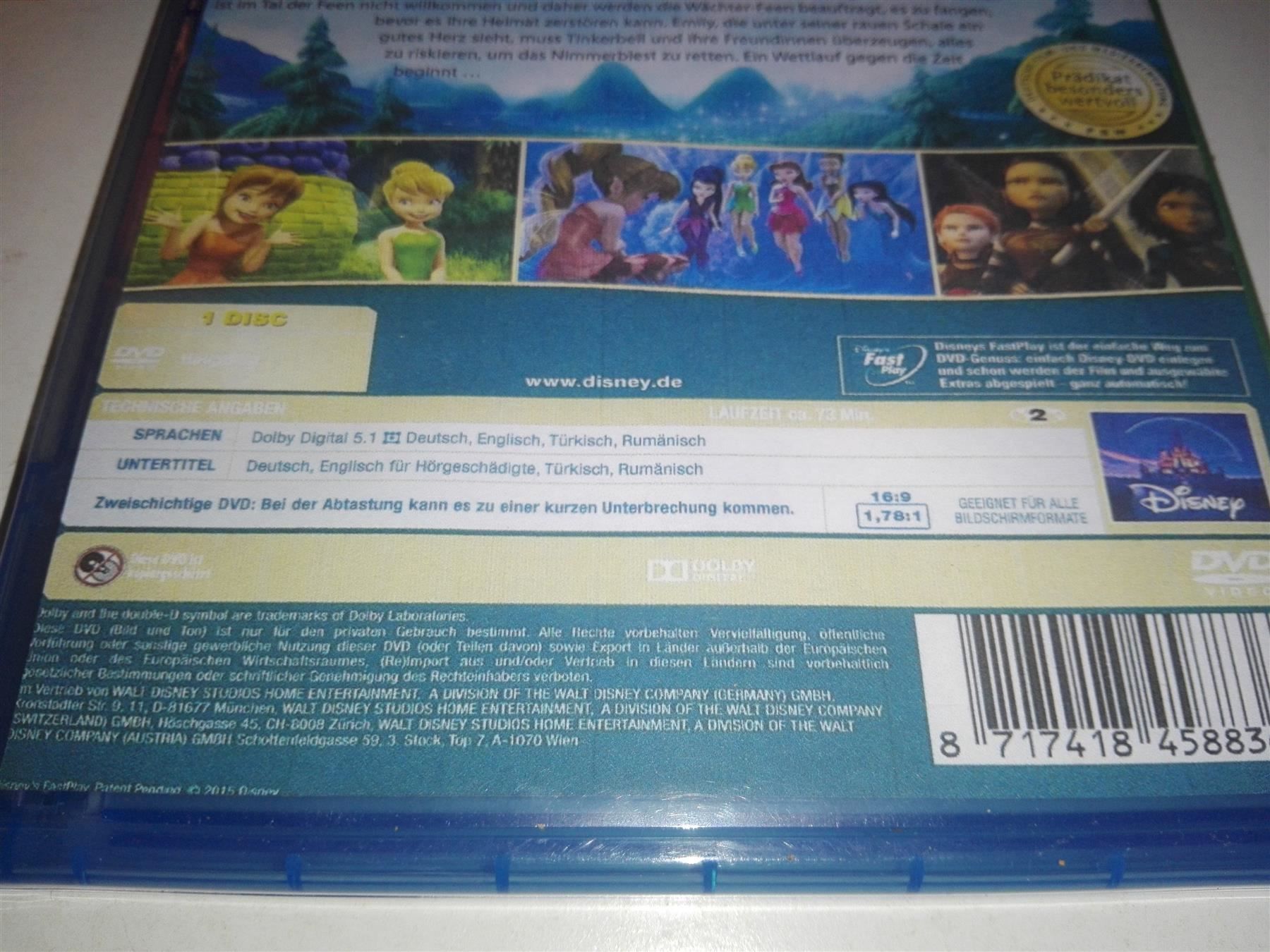Tutti i DVDs: TinkerBell & die Legende vom Nimmerbiest – Usato da St. Gallen venduto da elkapone 3