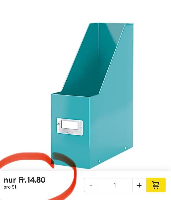Contenitori & Simili: 6Stk. LEITZ® Stehsammler Click + Store, eisblau – Nuovo e nell'imballaggio originale da Necker venduto da liq24 1