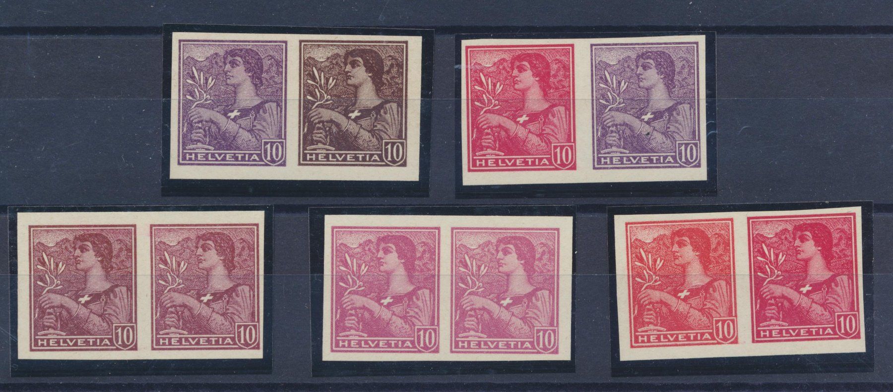 Alle Briefmarken: Lot Probedrucke mit div. Kombinationen – Neu (gemäss Beschreibung) aus Roggwil BE von Stampdealer3