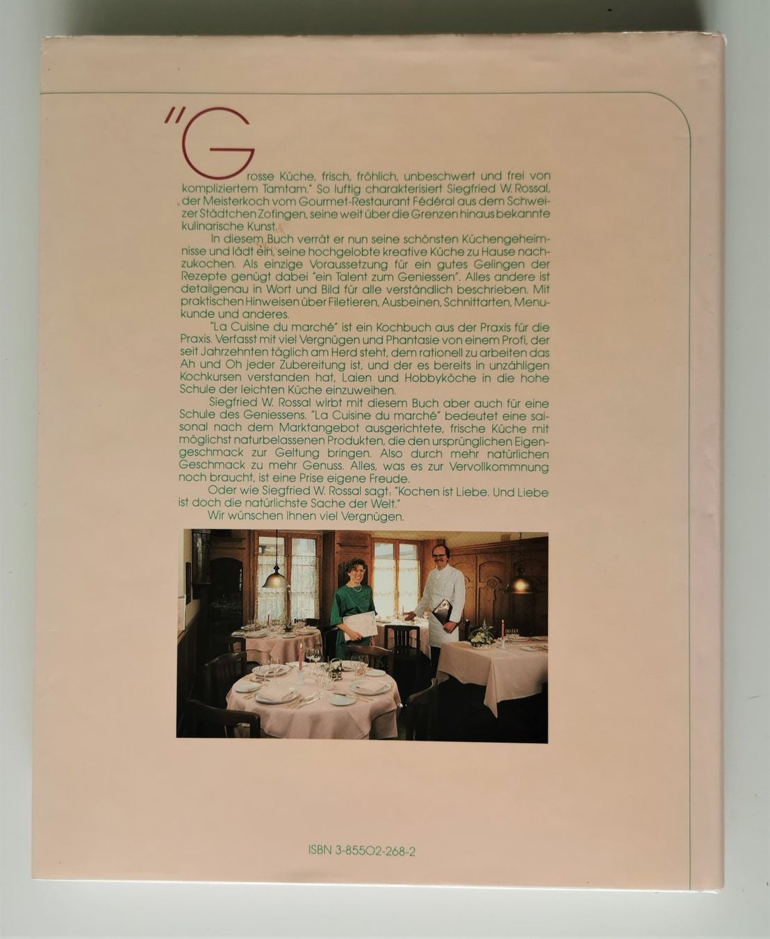 Libri: Siegfried W. Rossal: La cuisine du marché – Usato da Lichtensteig venduto da chlepfshit 6
