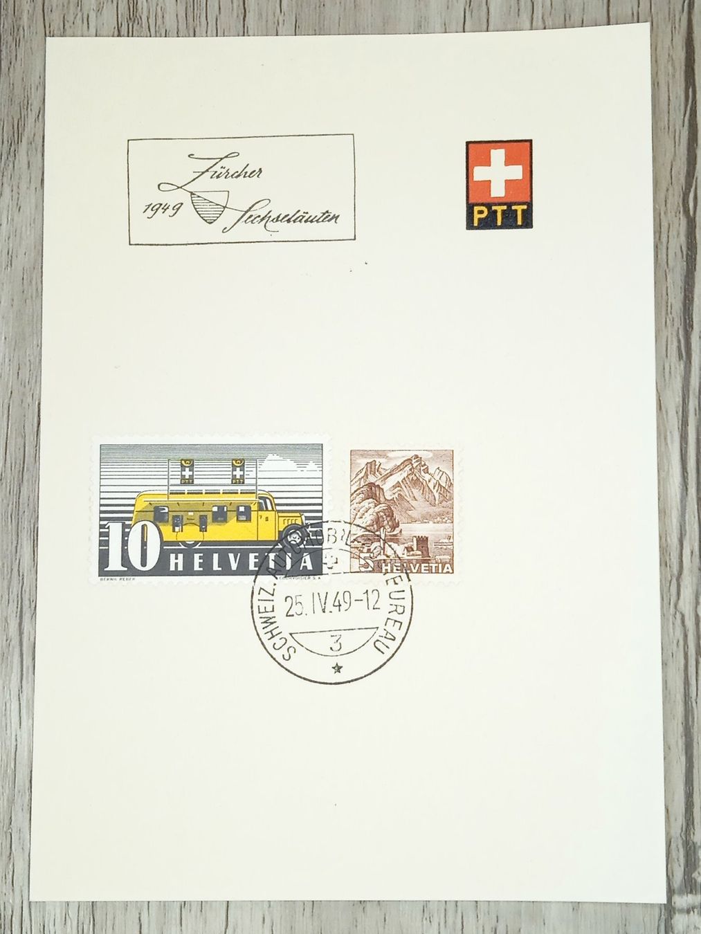 Alle Briefmarken: TR20 PTT Suisse 1949 – Gebraucht aus Cousset von Patrick_Collections