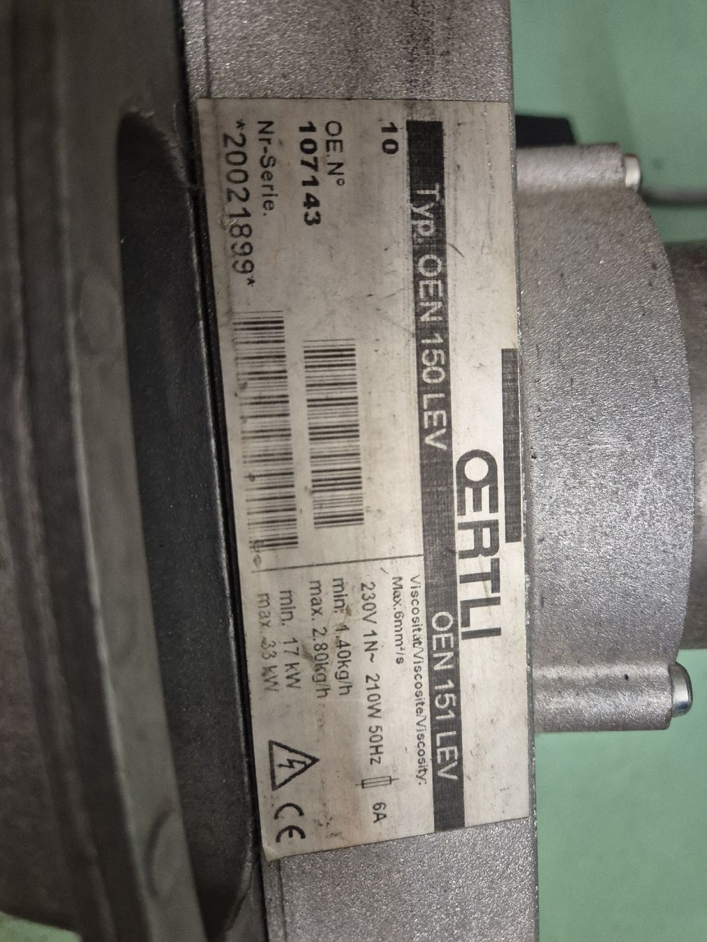 Radiatori: Ölbrenner Oertli aus Ölheizung – Usato da Schlatt TG venduto da Schrauber_01 1