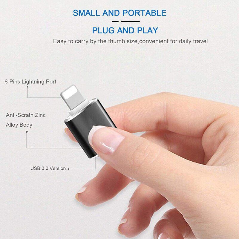 Unità & Adattatore: Adapter  Lightning USB A iPhone iPad Kamera 3.0 – Nuovo (secondo la descrizione) da Kirchdorf AG venduto da Aarereussshop 8