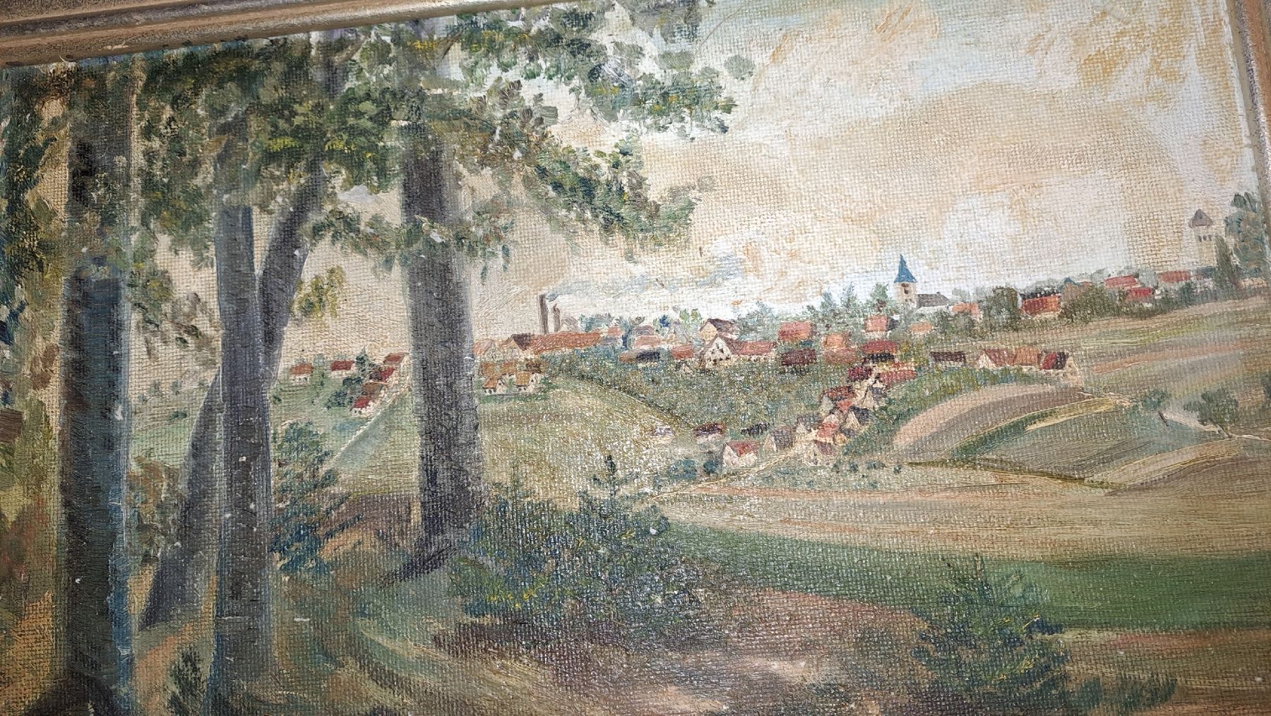 Dipinti: Landschaftsbild von Oggenhausen DE – Usato da Basel venduto da DesireeYaDa 1