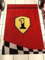 Formel 1 Rennauto Teppich 180cm x 120cm rot