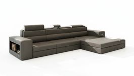 Ecksofa Ledersofa Wohnlandschaft L Form Sofa Couch Polster