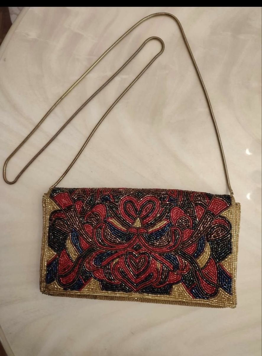 Taschen für Damen: Abendtasche Perlen bestickt mit Kette neuwertig – Gebraucht aus Oftringen von Nashorn_rn2c