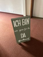 Werbetafel Holz