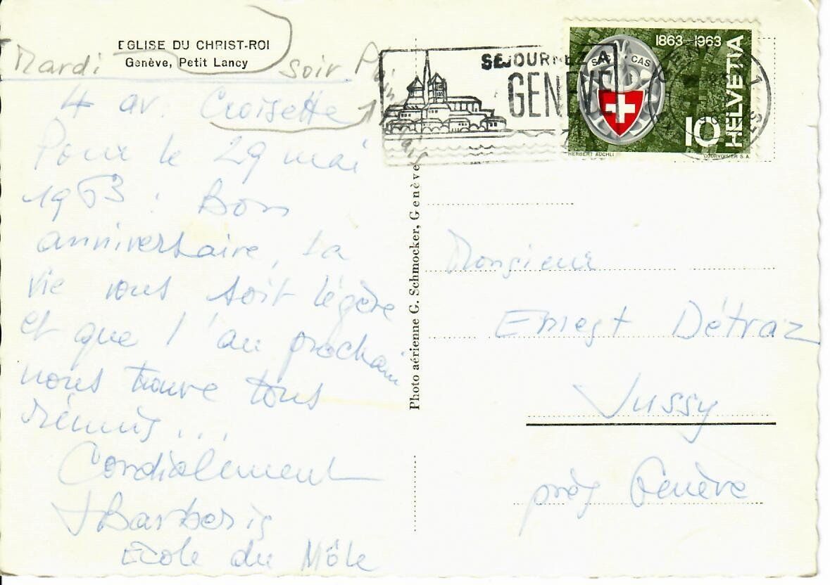 Cartoline postali: Petit Lancy – Usato da Hochdorf venduto da Ziegel-16 1