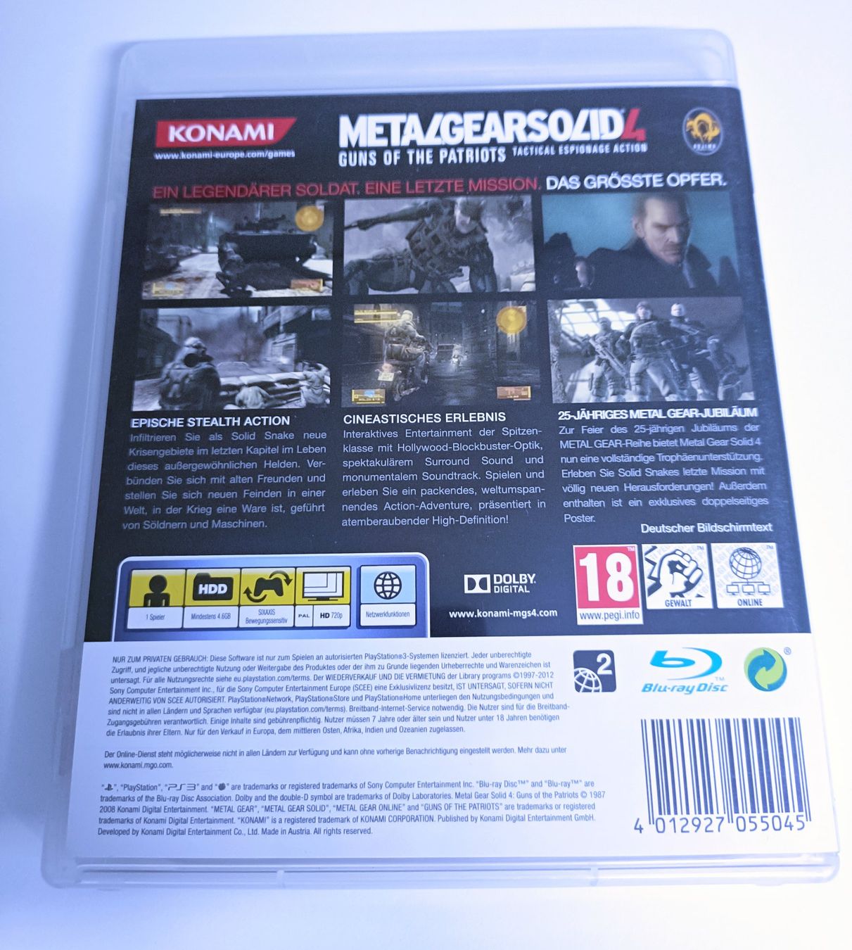 Sony Giochi: Metal Gear Solid 4 25th Anniversary Edition | PS3 – Usato da Köniz venduto da Gamecollect 2