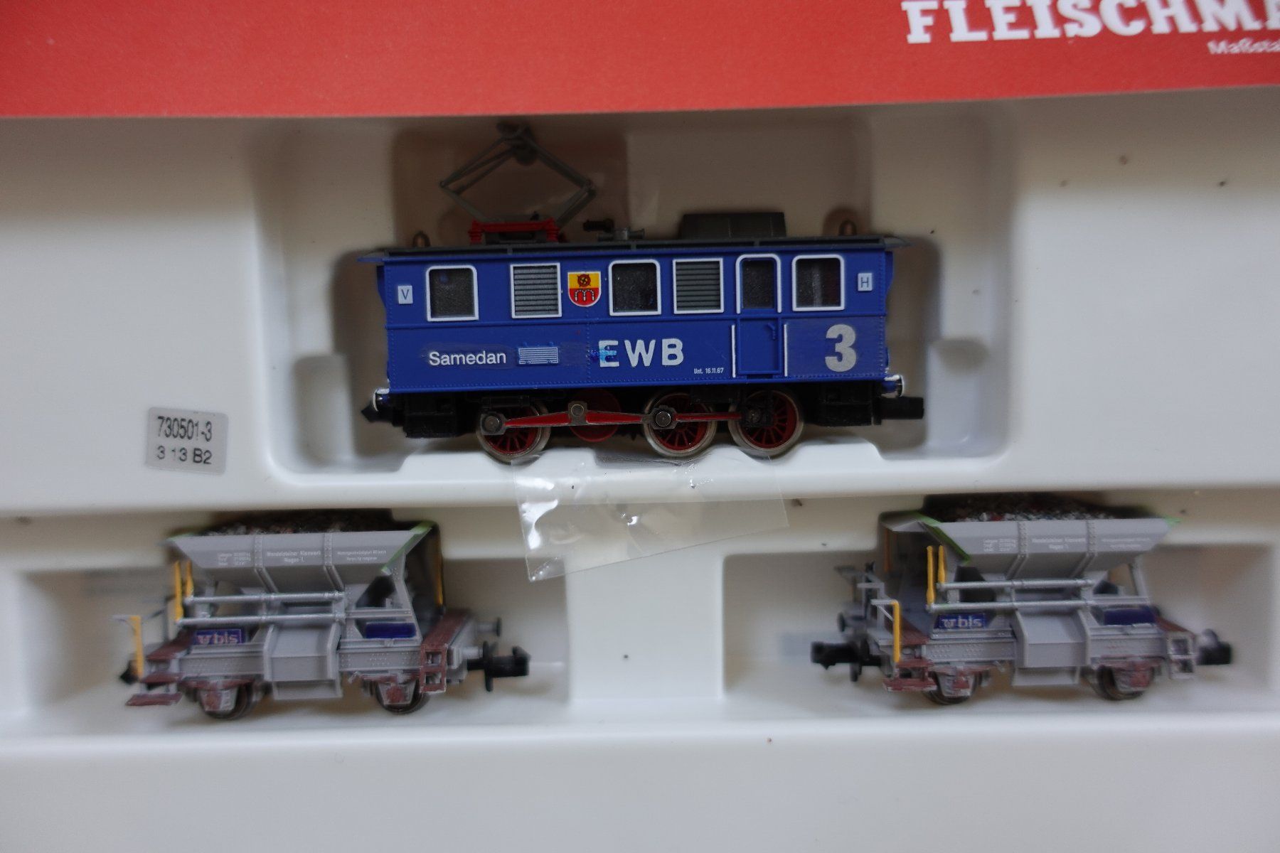 Fleischmann Modellini di ferrovie: 1 neues Jubiläumsset von Fleischmann Spur N – Nuovo (secondo la descrizione) da rorschach venduto da Babsi64 2