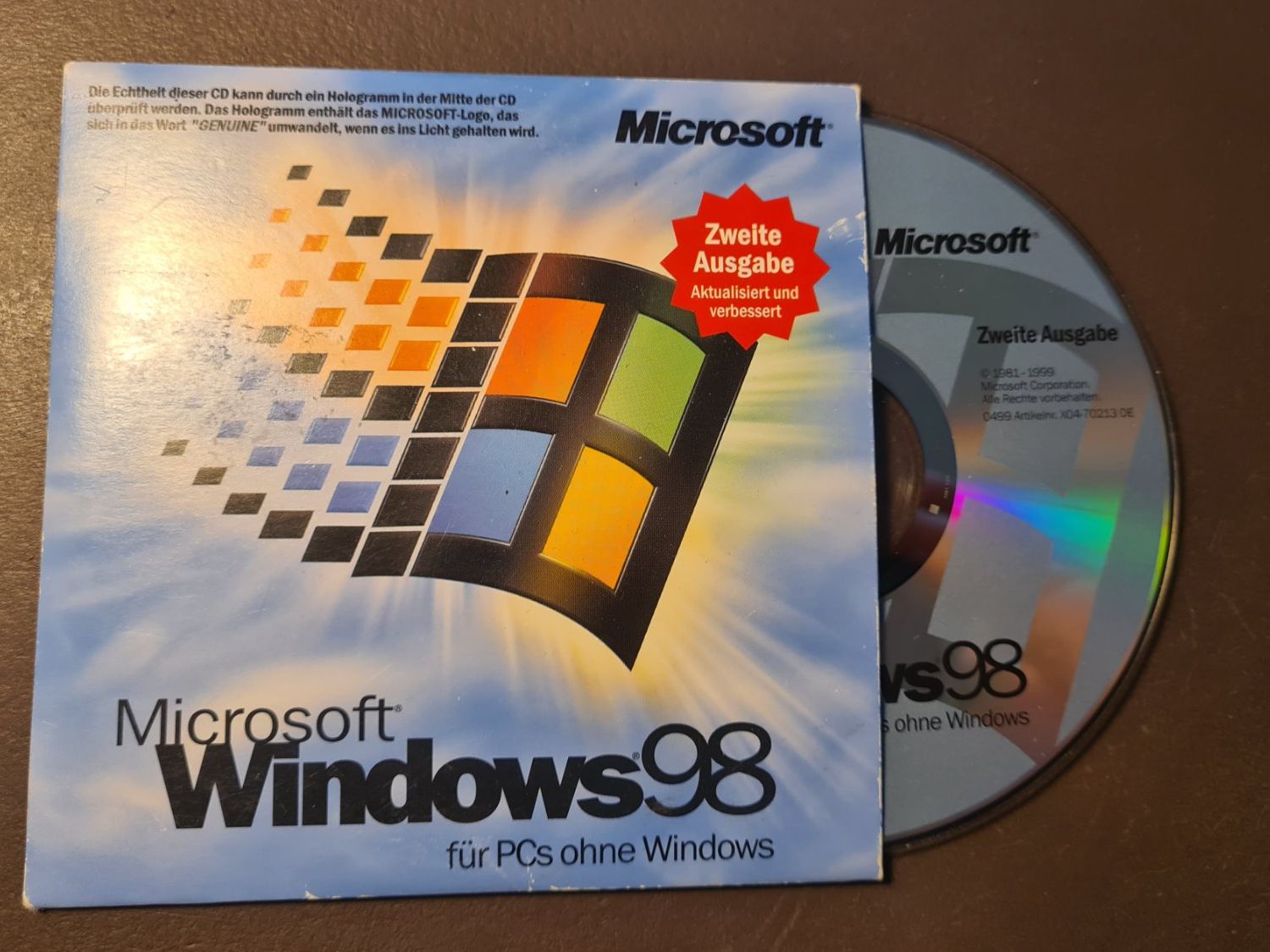 Microsoft Software: Windows 98 SE Betriebssystem Original CD – Usato da Knonau venduto da michaeln89