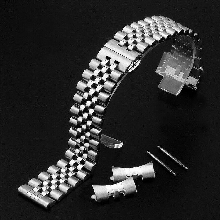 Bracelet Montre Acier Inoxydable IP Or 18 Mm - Fermoir Déployant - Osco