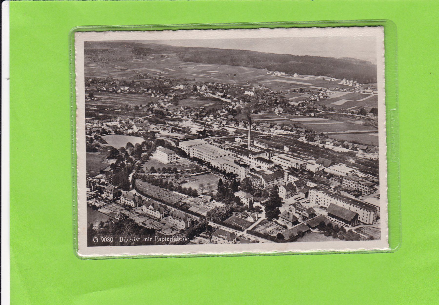 Cartes postales: Luftbild Biberist mit Papierfabrik – D'occasion à St. Peterzell par neckertal