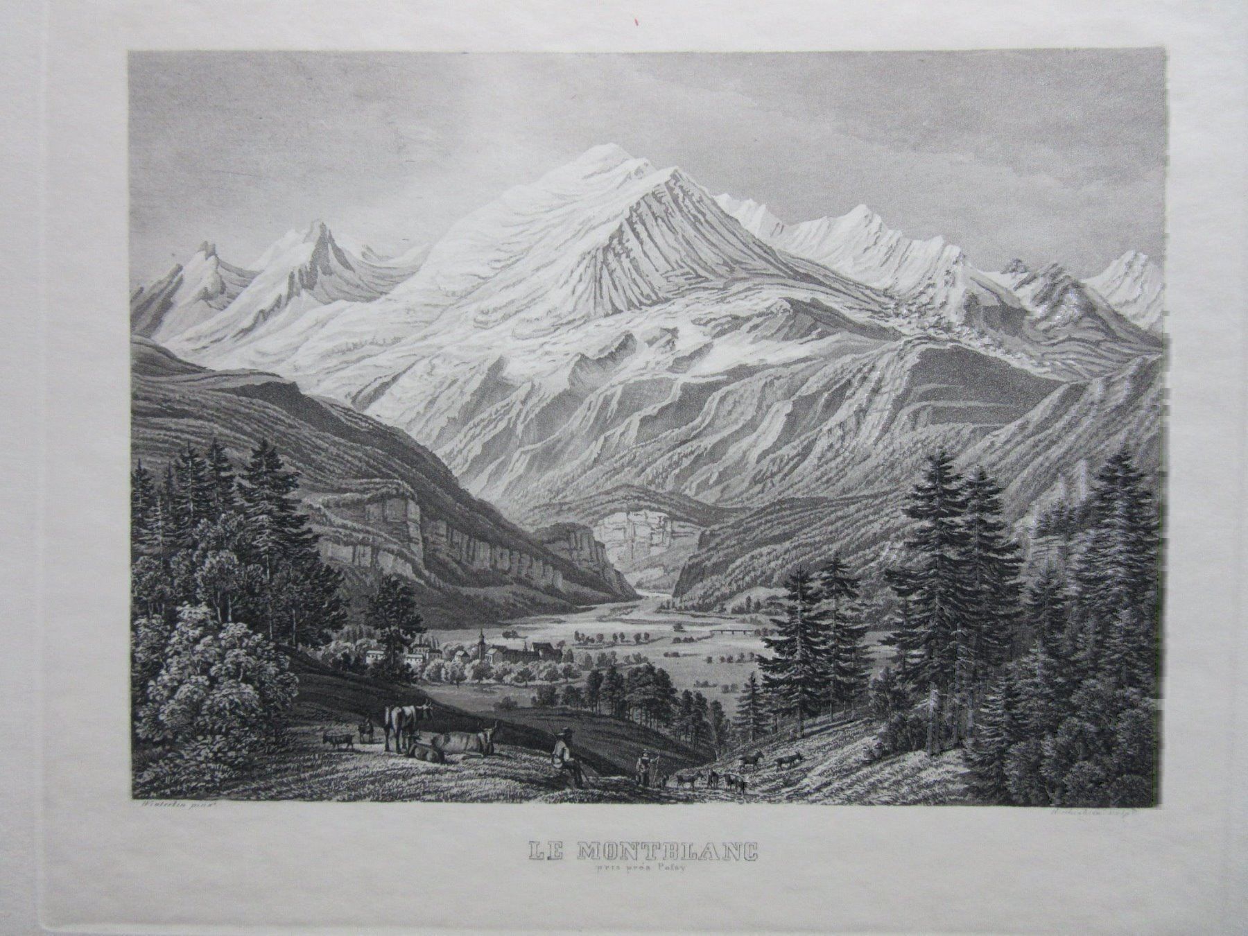 Incisioni: MONTBLANC AQUATINTA – Usato da Gersau venduto da grafik-kunst 1