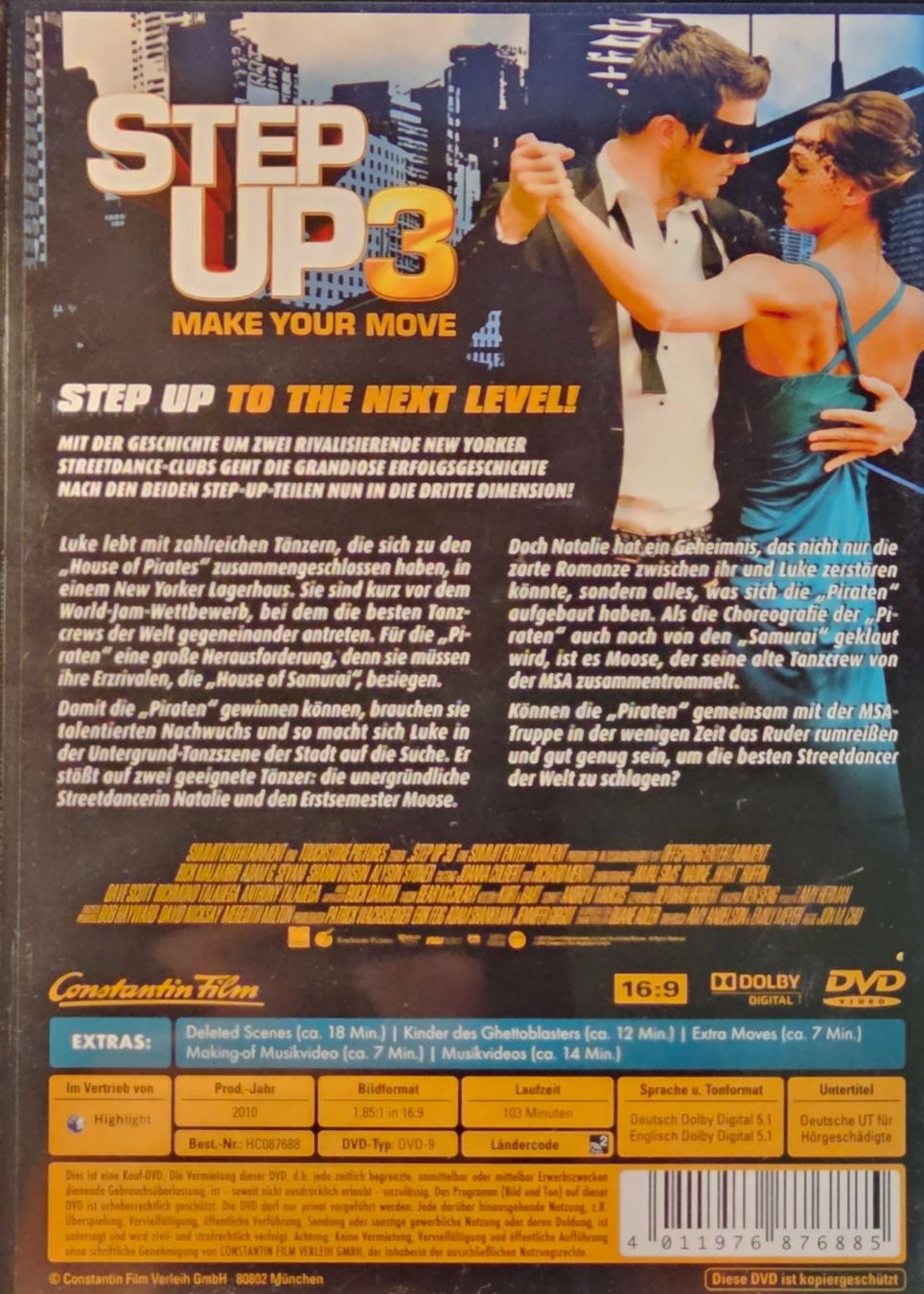Alle DVDs: Step Up 3 - Make your move – Gebraucht aus Wahlen b. Laufen von Cg10 1