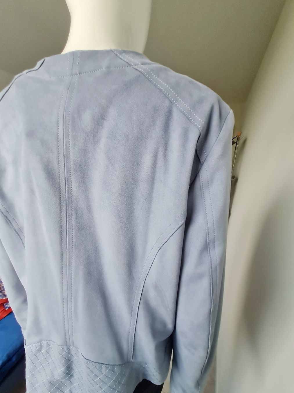Giacche: Blazer  Elegant Gr. 42 Blau Wildlederoptik – Usato da Schaffhausen venduto da Catboot01 1