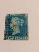 Two pence blue 1841, Platte 4 