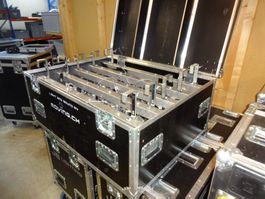 Alubarstange mit je 4 PAR 30 Pinspot inkl. Case - 5 Stück -