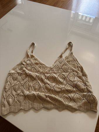 Sommerliches Shein Curve Top, Gr. 2XL, Beige, Neuwertig