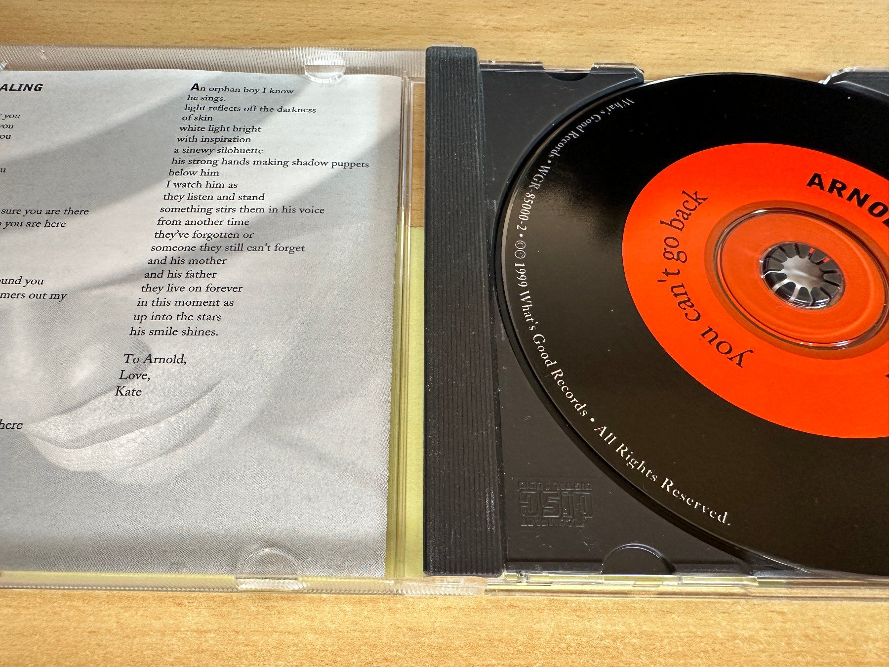 CD: Arnold McCuller  - You Can't Go Back – Usato da Rikon im Tösstal venduto da Alpenmutz 2