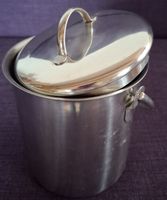 Edelstahlmilchtopf mit Deckel für 2 Liter; guter Zustand