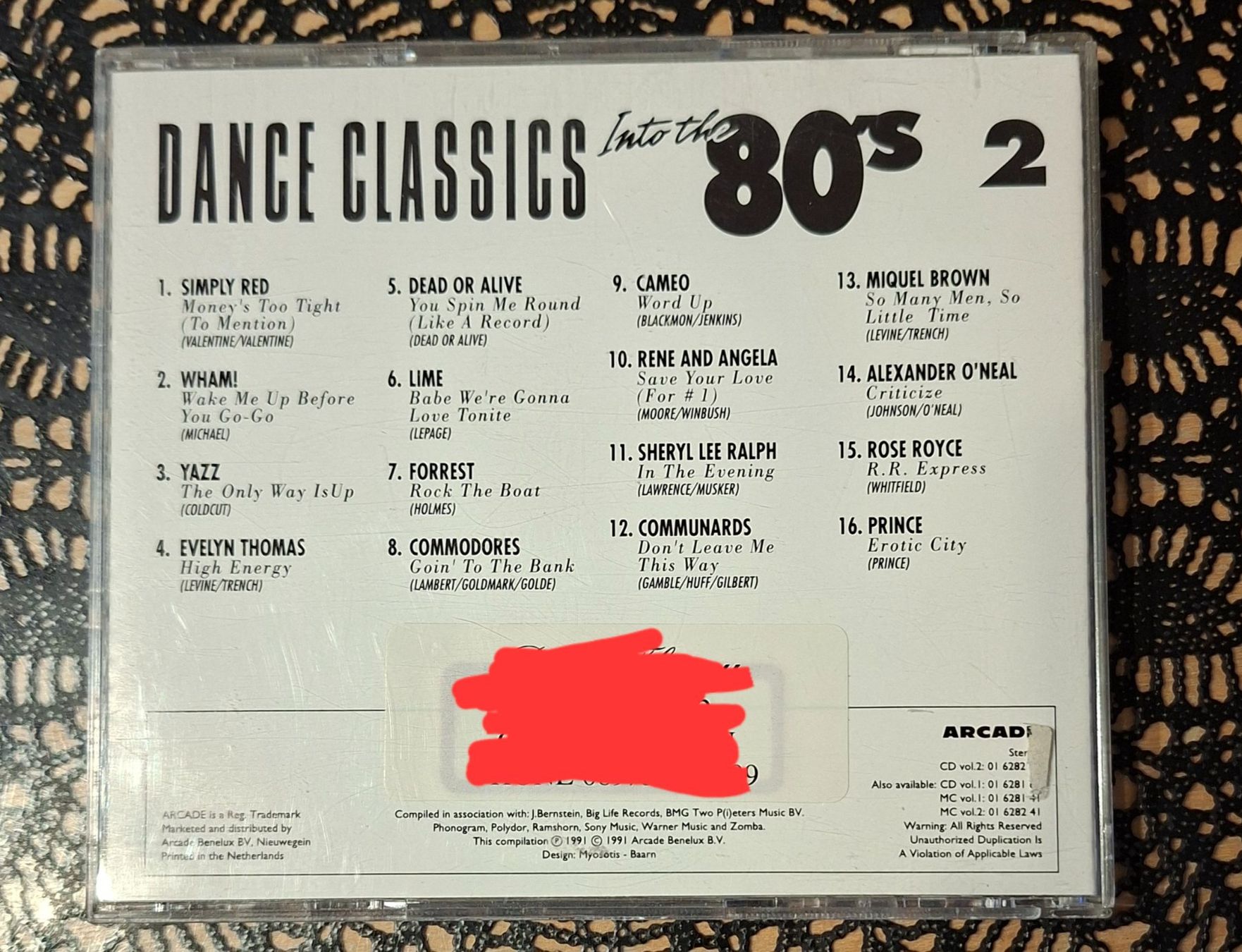 CD: Dance Classics - Into The 80's 2, Compilation Sampler 1991 – Usato da Amriswil venduto da Celini3 1