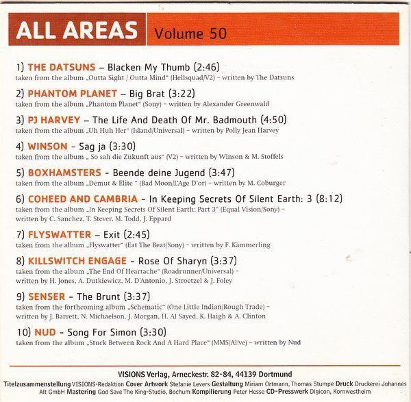 CD: All Areas Volume 50 F15 – Usato da Sessa venduto da fraenklishop 1