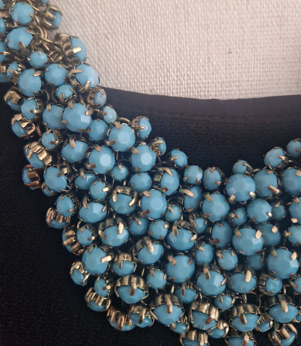 Catenine: ​Statement Halskette in Türkis & Bronze – Usato da Horgen venduto da akkohappyshopping 3
