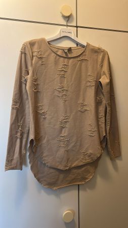 Maglietta beige maniche lunghe tg.S H&M