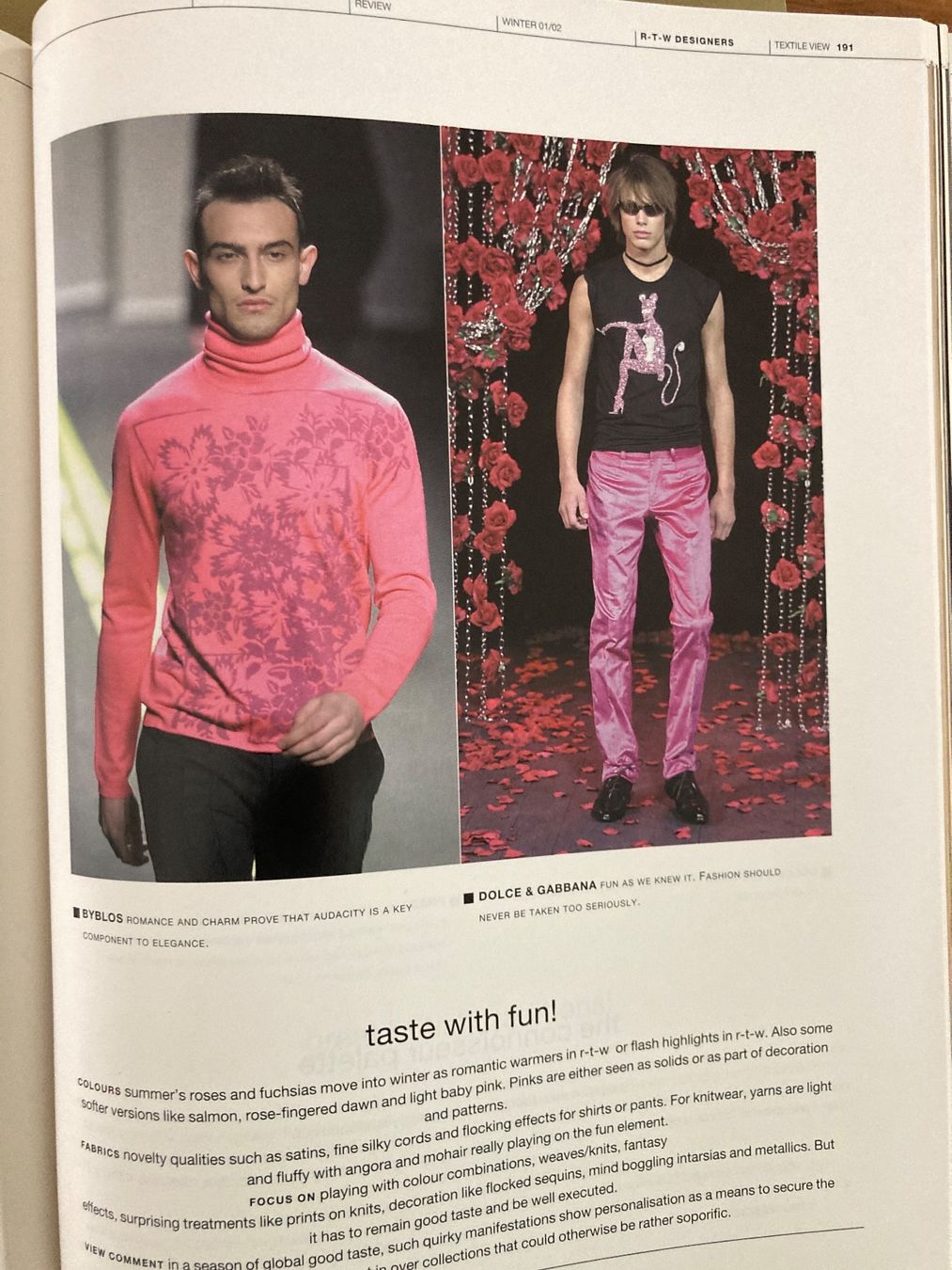 Zeitschriften & Magazine: View Textile 2001 Mode Trend Inspiration Stoffe Design – Gebraucht aus Aarwangen von nemkin61 5