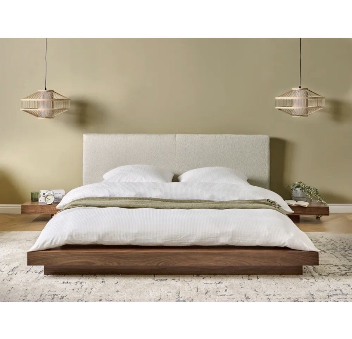 Beliani Letti: Japandi Bett 160x200 Nussbaumfurnier – Usato da Oberwil BL venduto da nat_n2nh 1