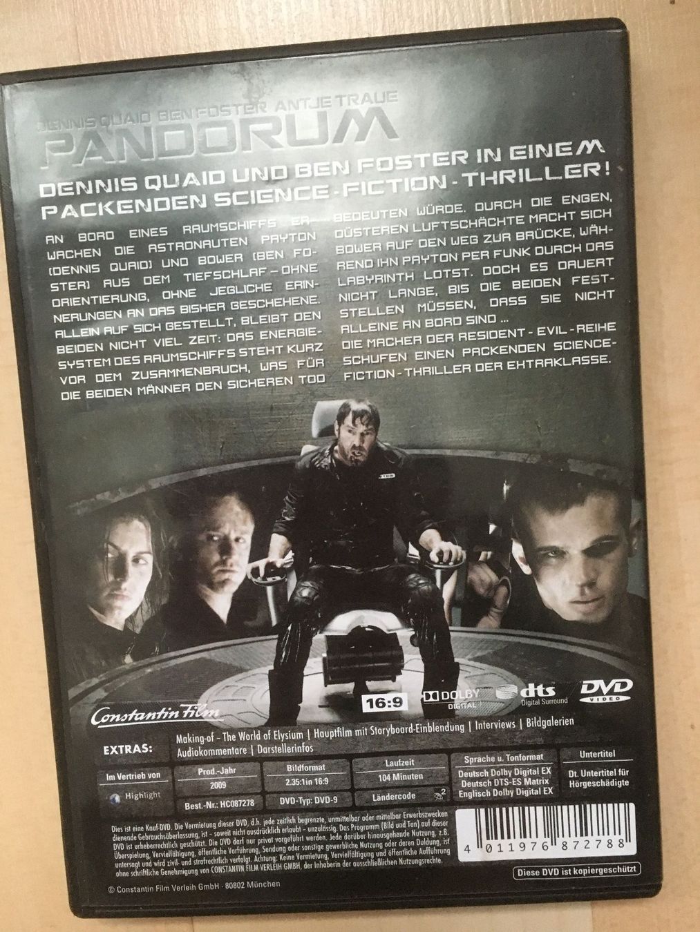 Tutti i DVDs: Pandorum – Usato da Oberurnen venduto da Numi2000 1