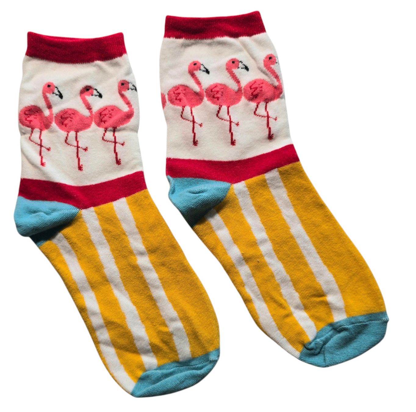Calze: Socken Flamingos – Nuovo e nell'imballaggio originale da Zürich venduto da amysmith