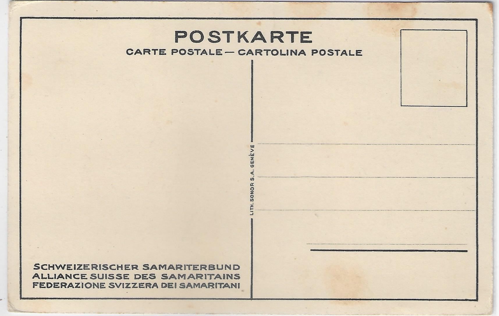 Cartoline postali: Schweizerischer Samariterbund - Litho – Usato da Ettingen venduto da Kartenplanet 1