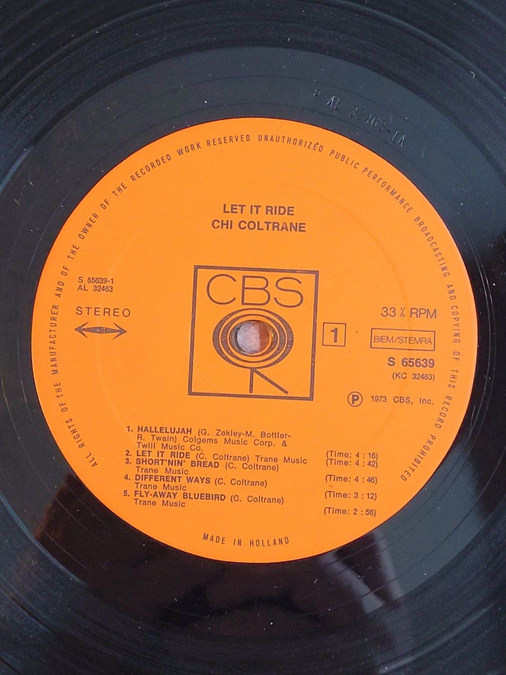 Dischi in vinile: Vinyl - Chi Coltrane - Let it Ride – Usato da La Chaux-de-Fonds venduto da reu_kx5l 3