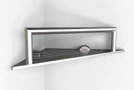 FROST 01941 Eckablage Chrom – elegante Duschablage