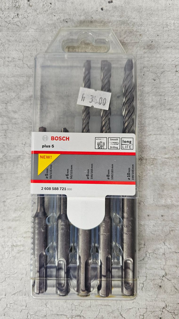 Bosch Tutti gli attrezzi: Bosch Bohrer Set Plus-5 SDS-Plus – Nuovo e nell'imballaggio originale da Koppigen venduto da Bracher_Mail-House 2