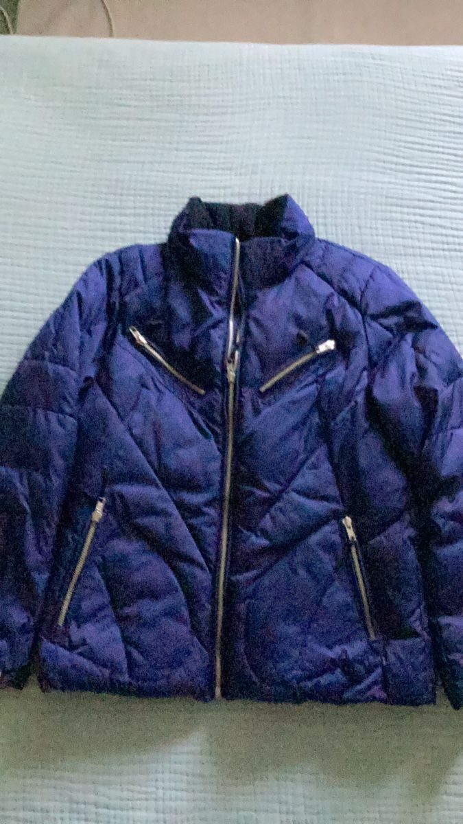 Giacche: Steppjacke Style & Co.blau mit eingebauter Kapuze Grösse S – Usato da Nunningen venduto da Vintage59
