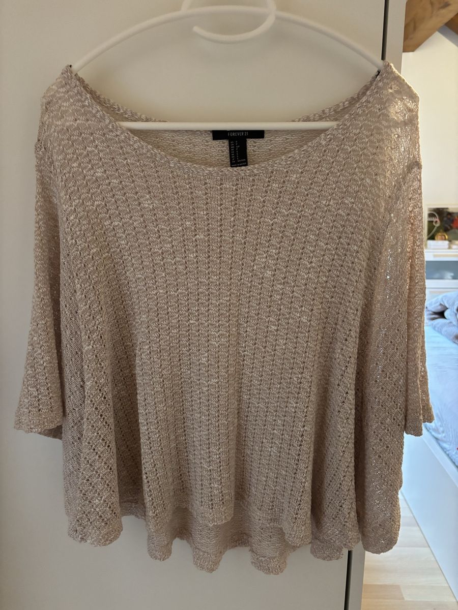 Maglioni & Felpe: Forever 21 Sommer Häkelpullover Beige Gr. S – Usato da Dielsdorf venduto da zumba93